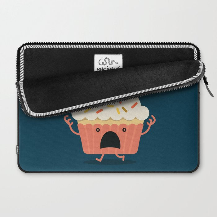 Cupcake on fire Laptop Sleeve Gallery Image 2
