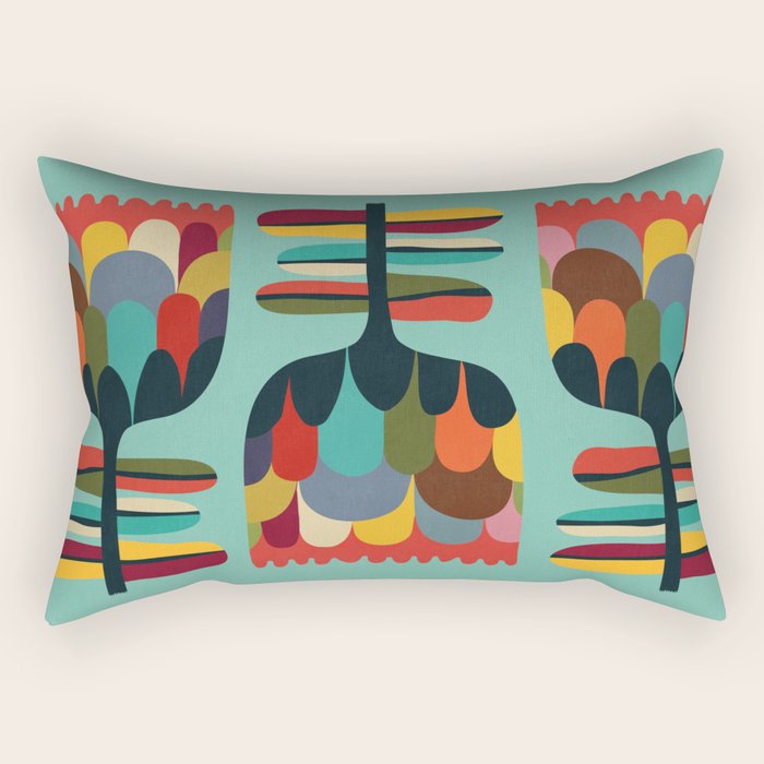 Flower Poet Rectangular Pillow Gallery Image 1