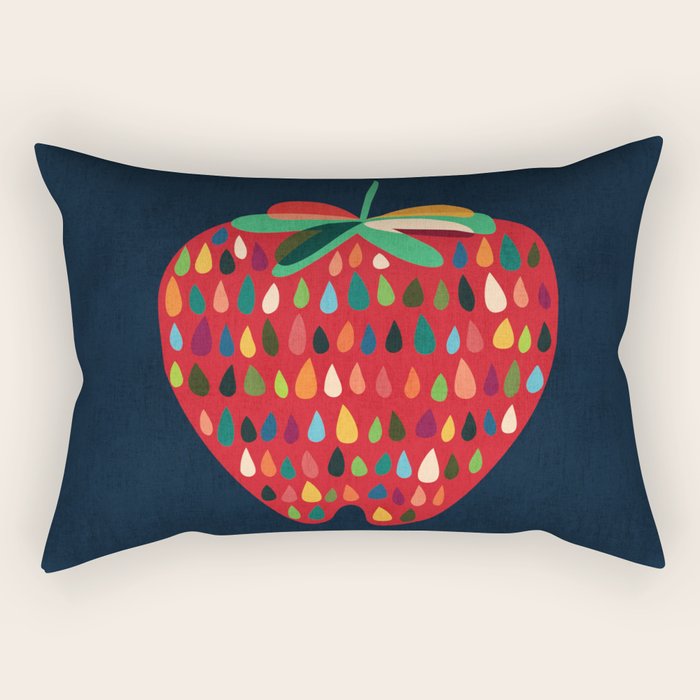 Strawberry Rectangular Pillow Gallery Image 1