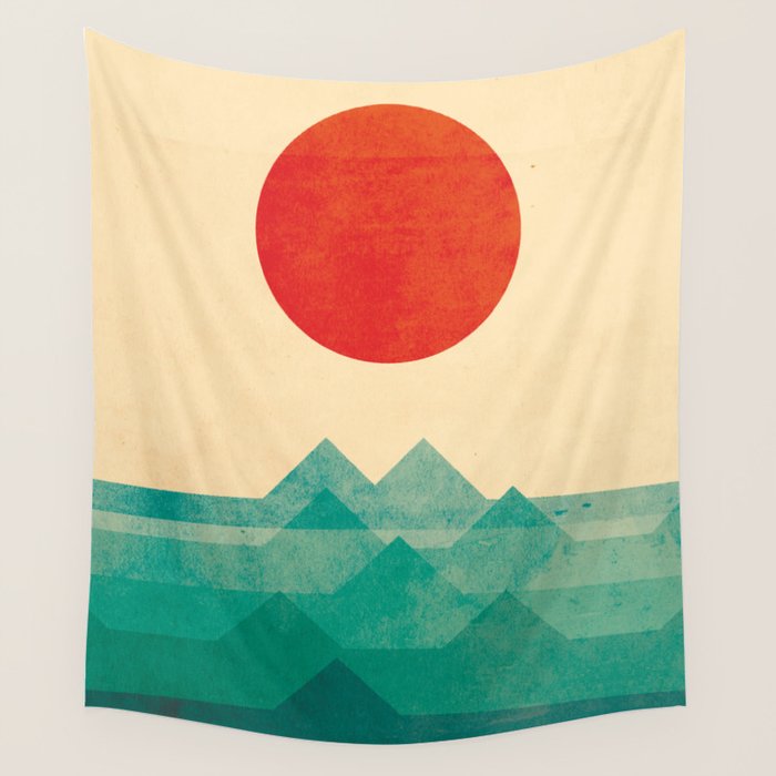 The ocean, the sea, the wave Wall Tapestry Gallery Image 1