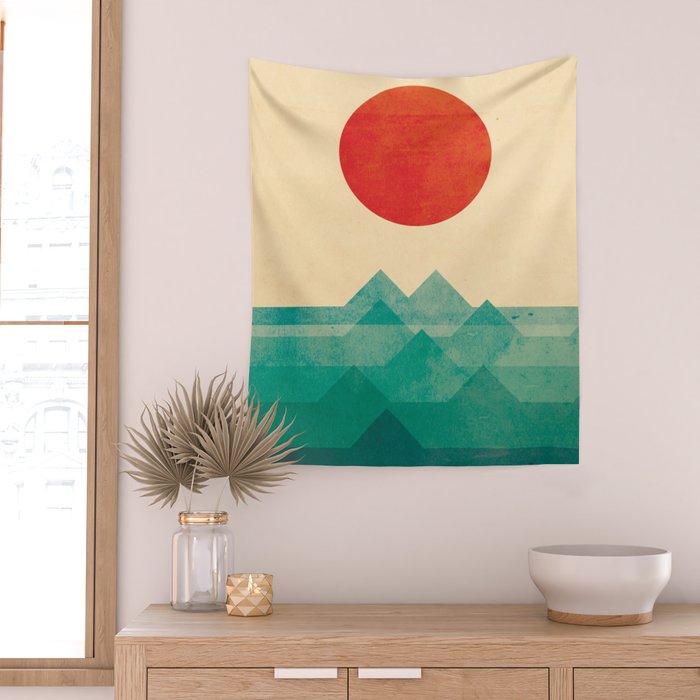 The ocean, the sea, the wave Wall Tapestry Gallery Image 2