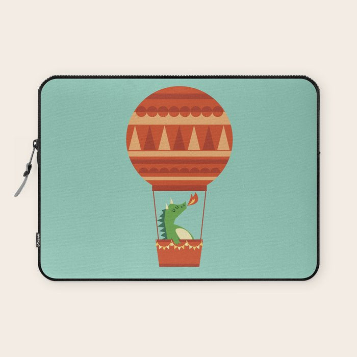 Dragon On Hot Air Balloon Laptop Sleeve Gallery Image 1