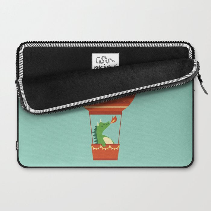 Dragon On Hot Air Balloon Laptop Sleeve Gallery Image 2