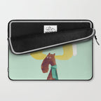 This moose is ready for winter Laptop Sleeve Gallery Image 2