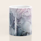 Blush and Payne's Grey Flowing Abstract Painting Coffee Mug Gallery Image 4