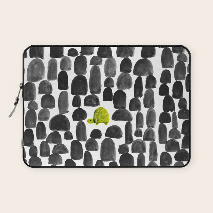 Turtle in Stone Garden Laptop Sleeve Gallery Image 1