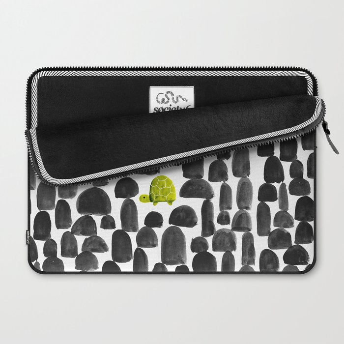 Turtle in Stone Garden Laptop Sleeve Gallery Image 2