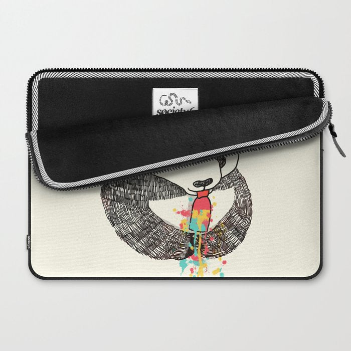 Panda Loves Ice Cream Laptop Sleeve Gallery Image 2