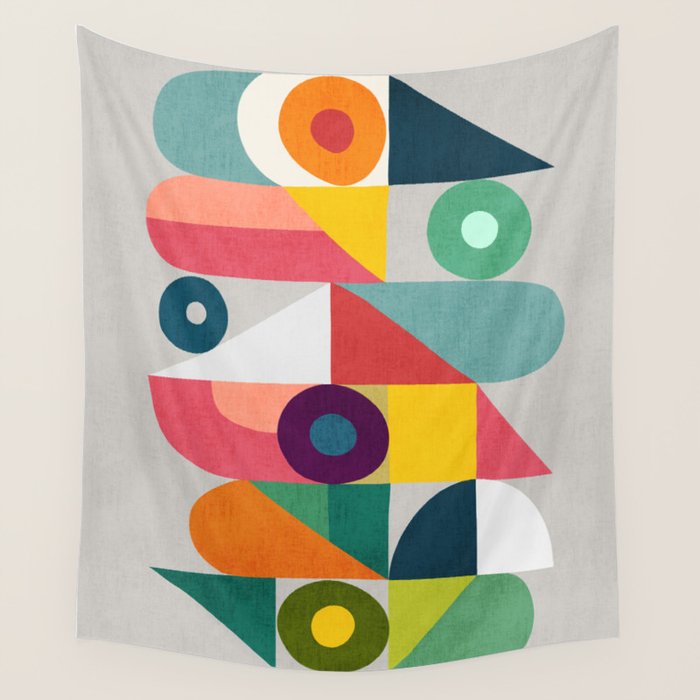 Tick Tock Machine Wall Tapestry Gallery Image 1