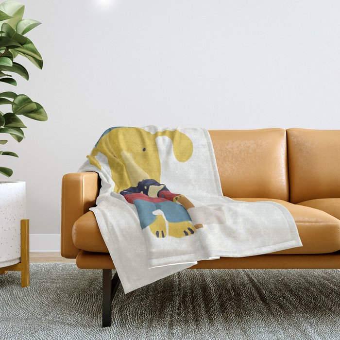 Rugged Roger - the lumberjack Throw Blanket Gallery Image 1