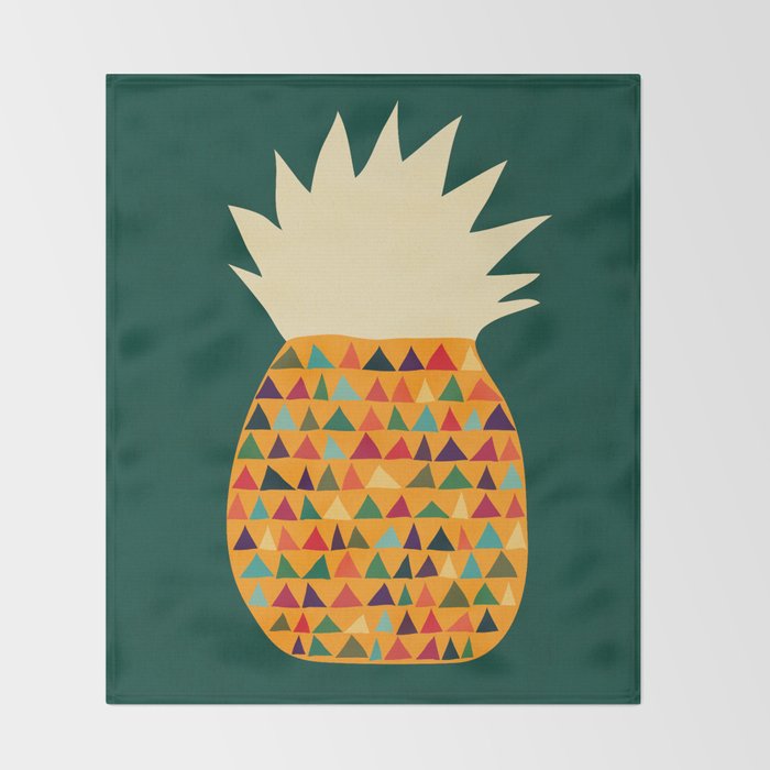 Pineapple Throw Blanket Gallery Image 2