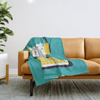 Radio Mode Love Throw Blanket Gallery Image 1