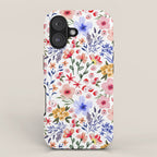 Simple colorful flowery meadow iPhone Case Gallery Image 1