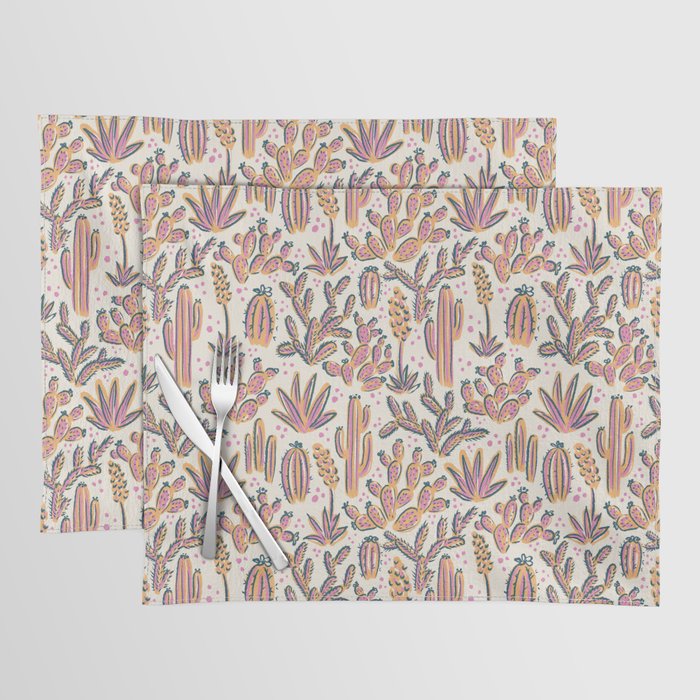 Cactus Desert - Sunset  Placemat Gallery Image 1