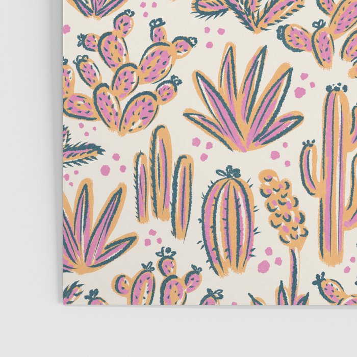 Cactus Desert - Sunset  Poster Gallery Image 3