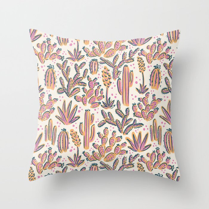 Cactus Desert - Sunset  Throw Pillow Gallery Image 6
