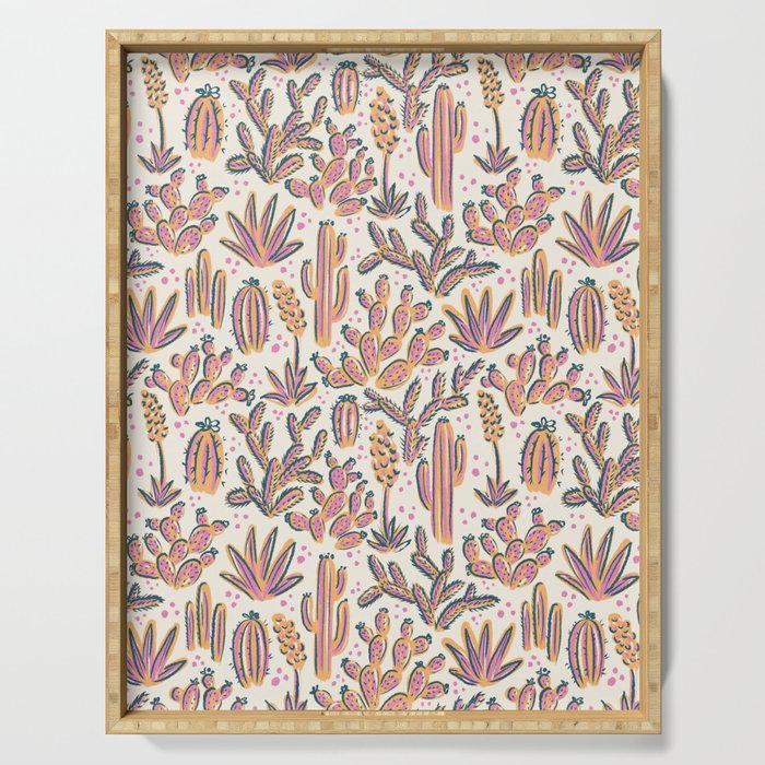 Cactus Desert - Sunset  Serving Tray Gallery Image 1