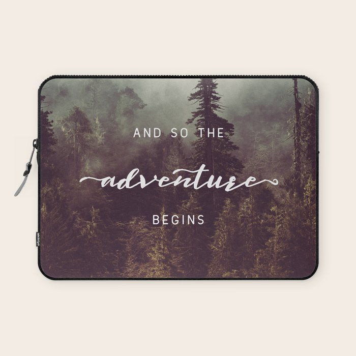 And So The Adventure Begins - Pacific Northwest Laptop Sleeve Gallery Image 1