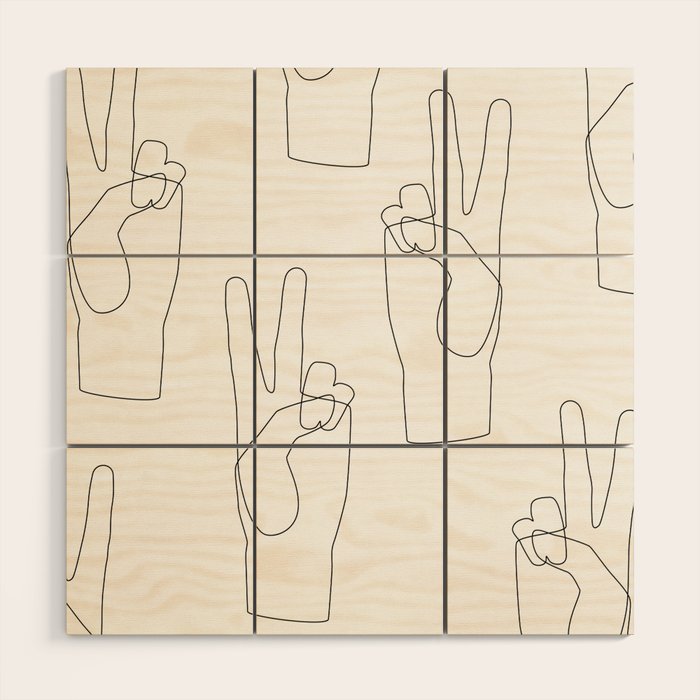 Peace Wood Wall Art Gallery Image 1