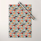Sushi  Corgi Wrapping Paper Gallery Image 1