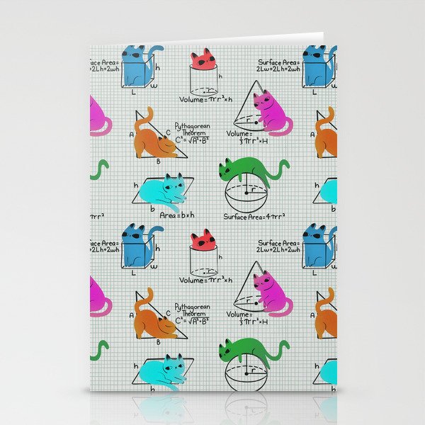 Cat Math Stationery Card Gallery Image 2