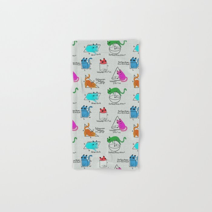 Cat Math Bath Towel Gallery Image 1