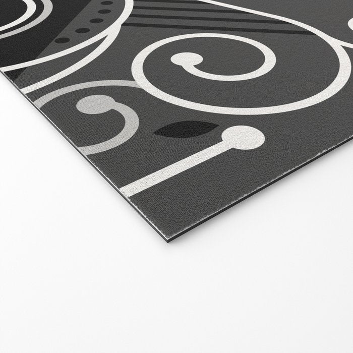 Nah - Black & Grey Palette Welcome Mat Gallery Image 2