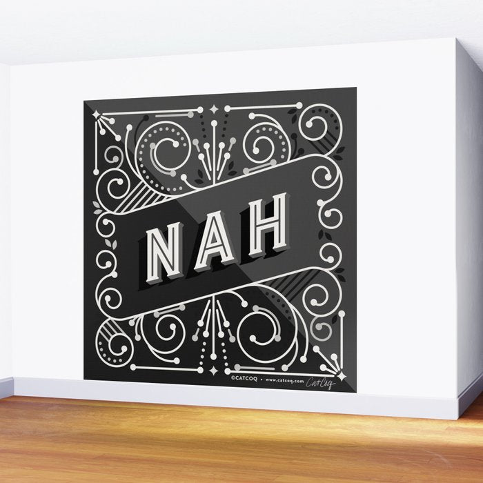 Nah - Black & Grey Palette Wall Mural Gallery Image 2