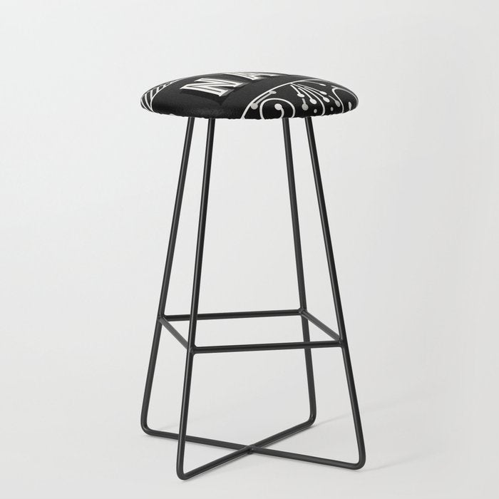 Nah - Black & Grey Palette Stool Gallery Image 1