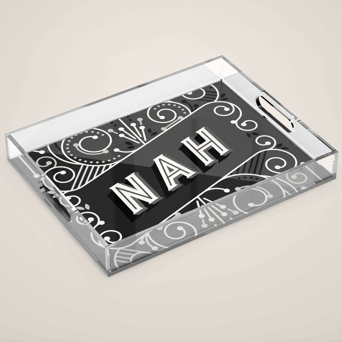 Nah - Black & Grey Palette Acrylic Tray Gallery Image 1
