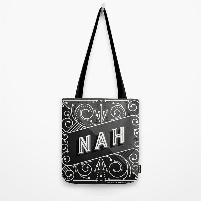 Nah - Black & Grey Palette Tote Bag Gallery Image 2