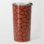 Mosaic Abstract Art Ruby Travel Mug Gallery Image 2