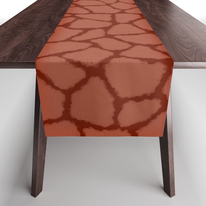 Mosaic Abstract Art Ruby Table Runner Gallery Image 1