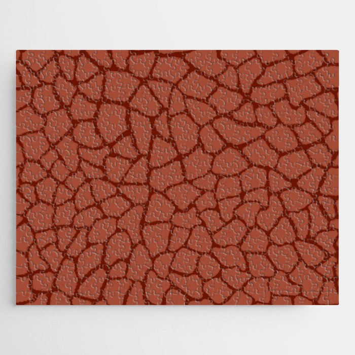 Mosaic Abstract Art Ruby Jigsaw Puzzle Gallery Image 1