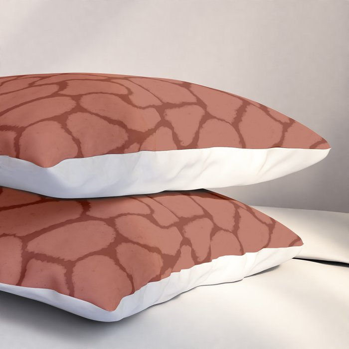Mosaic Abstract Art Ruby Pillow Sham Gallery Image 3