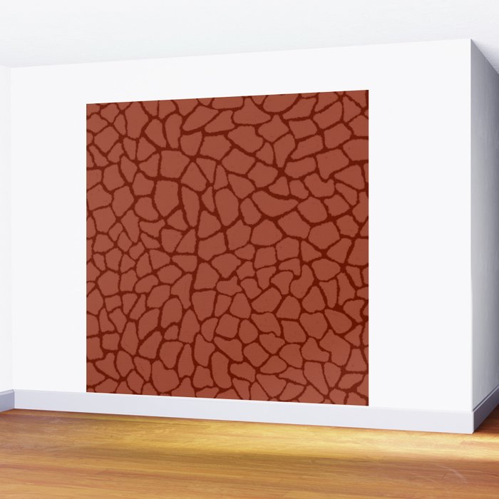 Mosaic Abstract Art Ruby Wall Mural Gallery Image 2