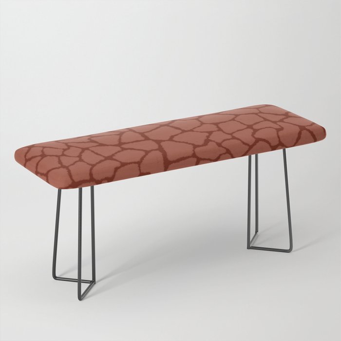Mosaic Abstract Art Ruby Bench Gallery Image 1