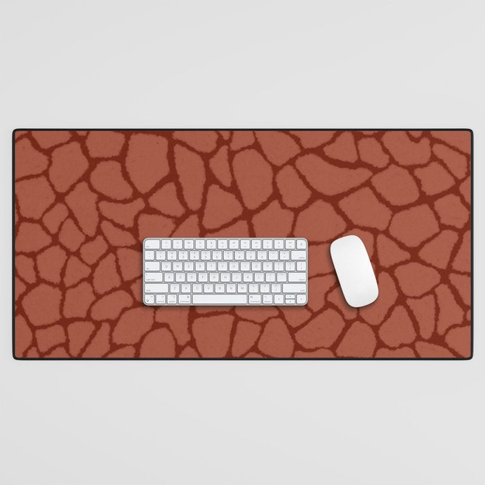Mosaic Abstract Art Ruby Desk Mat Gallery Image 1