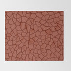 Mosaic Abstract Art Ruby Throw Blanket Gallery Image 2
