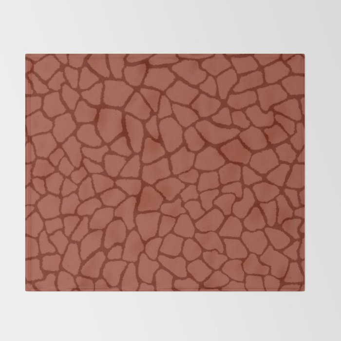 Mosaic Abstract Art Ruby Throw Blanket Gallery Image 2