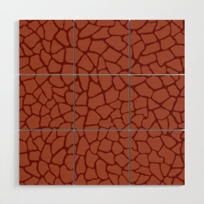 Mosaic Abstract Art Ruby Wood Wall Art Gallery Image 1