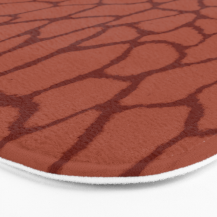 Mosaic Abstract Art Ruby Bath Mat Gallery Image 3