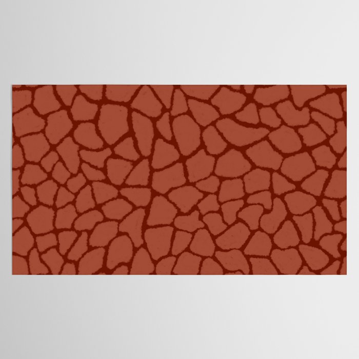 Mosaic Abstract Art Ruby Tablecloth Gallery Image 2