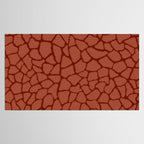 Mosaic Abstract Art Ruby Tablecloth Gallery Image 2