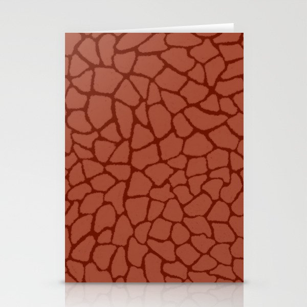 Mosaic Abstract Art Ruby Stationery Card Gallery Image 2
