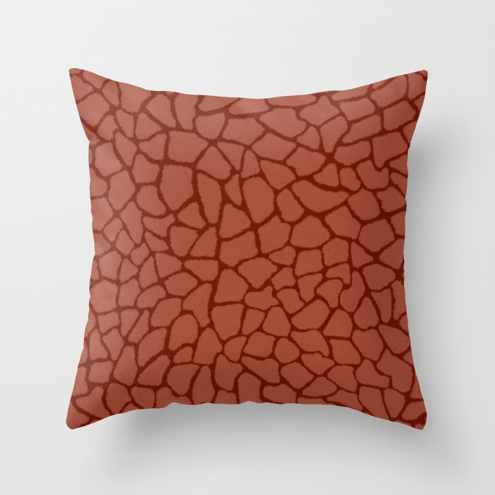 Mosaic Abstract Art Ruby Throw Pillow Gallery Image 6