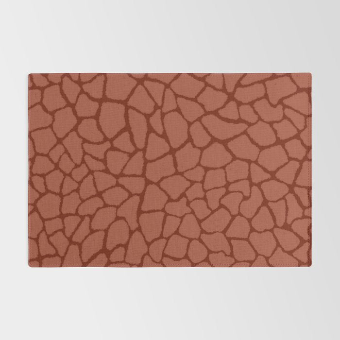 Mosaic Abstract Art Ruby Rug Gallery Image 2