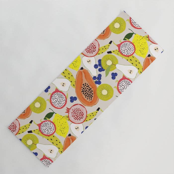 Tropical fruits Yoga Mat Gallery Image 1
