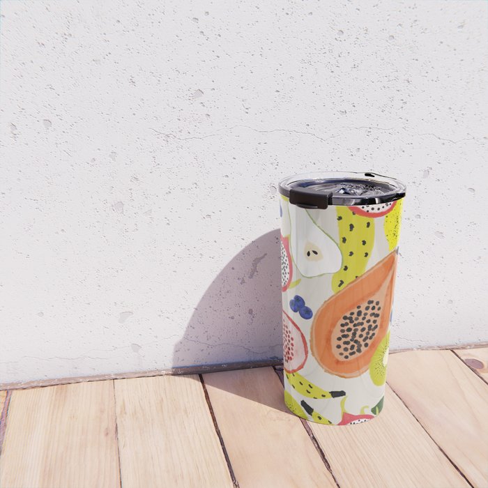 Tropical fruits Travel Mug Gallery Image 4