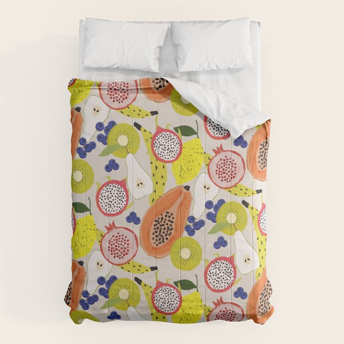 Tropical fruits Comforter Gallery Image 1